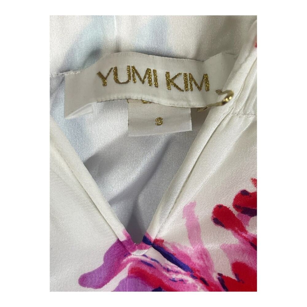 Yumi Kim Marina Mini Dress Strapless Silk Floral Coquette Garden Summer Spring S - Picture 8 of 9